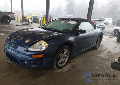 2003 Mitsubishi Eclipse Spyder Gt z USA, uszkodzony, nr VIN 4A3AE55H43E141594